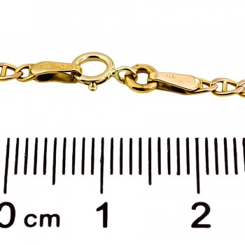 9ct gold 1.5g 7 inch marine Bracelet